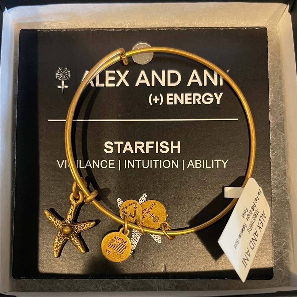 Alex and Ani Starfish bracelet. New with tags and box.
